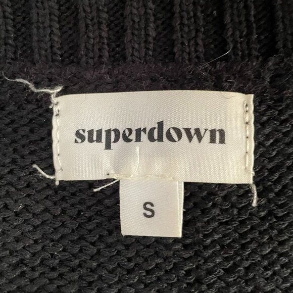 NWT Superdown Bronze Metallic Off Shoulder Sweater - Picture 12 of 13